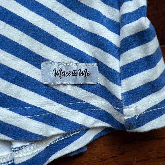 Merce & Me 2 Dress Tunic Patriotic Open Back Stripes Coastal Beach Back 2 School - Picture 5 of 7